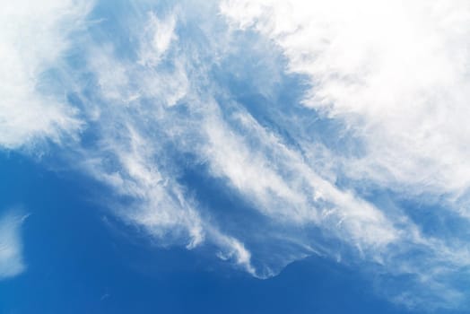 Fragment of a sky with cirrus clouds