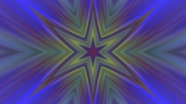 Abstract symmetrical multicolored luminous background kaleidoscope. Design, art
