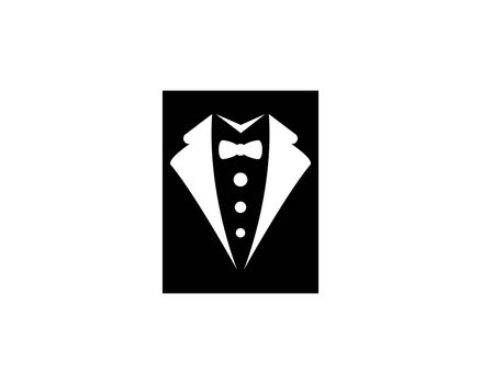 Tuxedo logo vector icon template