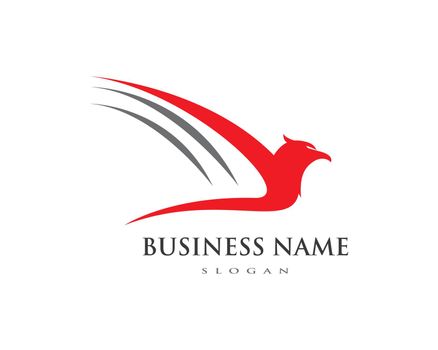 Falcon Eagle Bird Logo Template vector icon