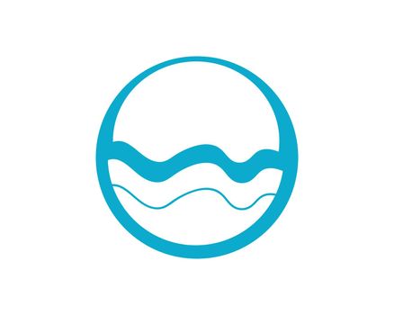 Water wave Logo Template vector icon