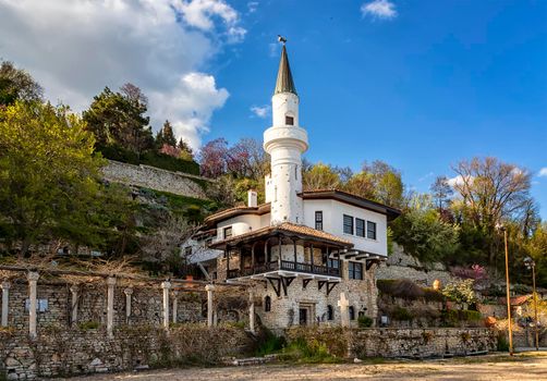 Balchik Palace, Castle of Romanian Queen Marie. Balchik is an old tawn in Nord-east Bulgaria at the Black sea coast.