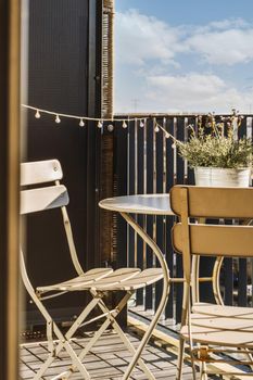 View of the beautiful veranda of the house