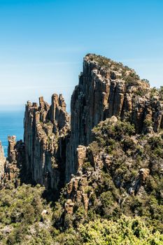 Beautiful coast landscape of Tasman National Park in Tasman peninsula, Tasmania, Australia.