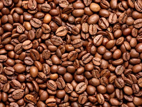 close up of a coffee beans forming background