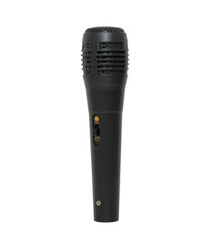 audio microphone for karaoke on a white background in isolation