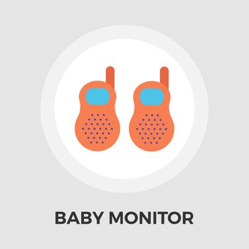 Baby monitor Icon . Flat icon isolated on the white background. Editablefile. illustration.