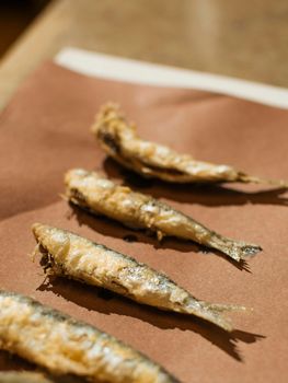 Venetian pilchard (Sardina Pilchardus), tipically served fried or used for Sardines in Saor, a recipe with onions cooked in vinegar, raisins and pine nuts