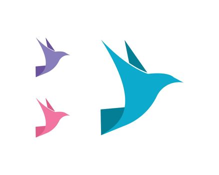 Bird wing Dove Logo Template vector illustration