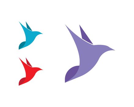 Bird wing Dove Logo Template vector illustration