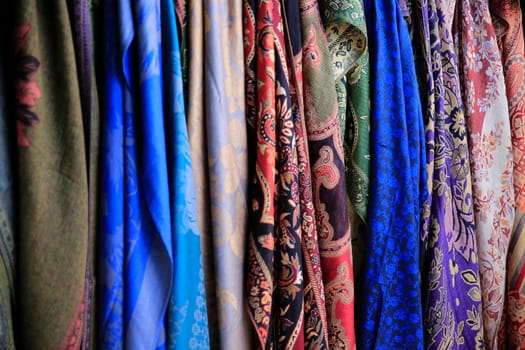 Beautiful silk scarves ready to wear