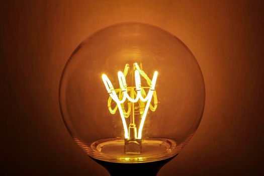 Light generated by a light bulb