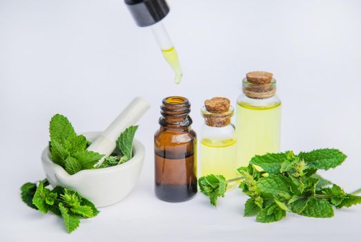 medicinal herbs. Selective focus. medicine and health nature