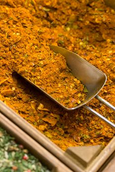 Indian spicy spices Sold in the market