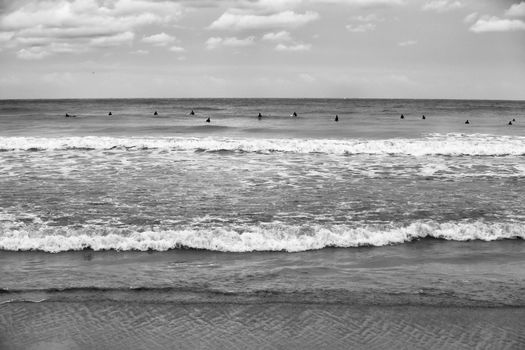 professional surfer in training in the sea of Liguria, sports reportage