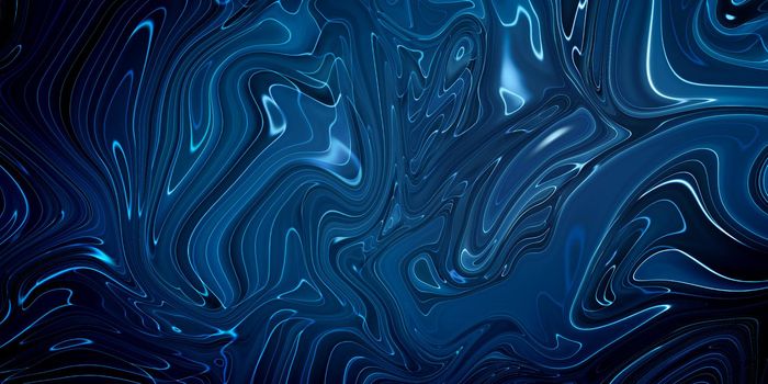 Marbled blue abstract background. Liquid marble pattern