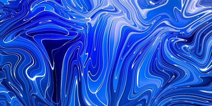 Marbled blue abstract background. Liquid marble pattern