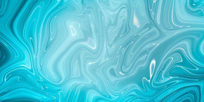 Marbled blue abstract background. Liquid marble pattern