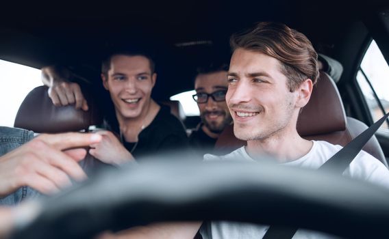 customers smiling while talking to about their driver