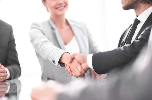 closeup.the handshake business partners.business concept