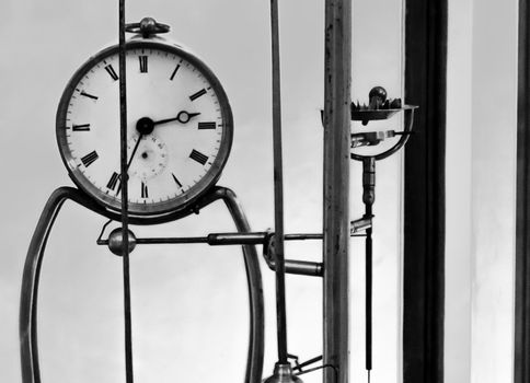 Ancient and elegant vintage clock