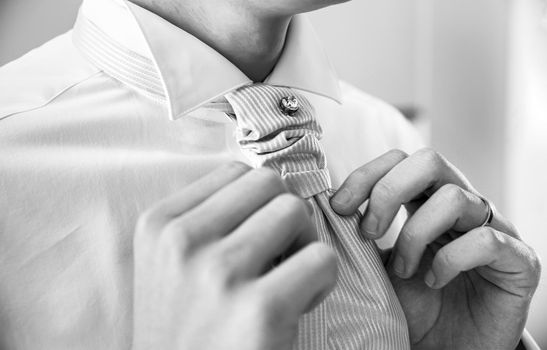 young groom before the wedding