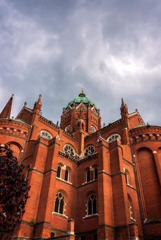 The Dakovo Cathedral or Cathedral basilica of St. Peter in Croatia built 1882