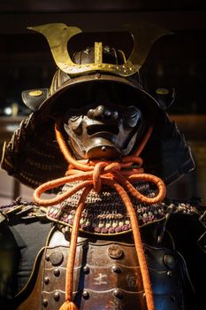 Traditional samurai Japanese armour - antique protection for fighter in Japan