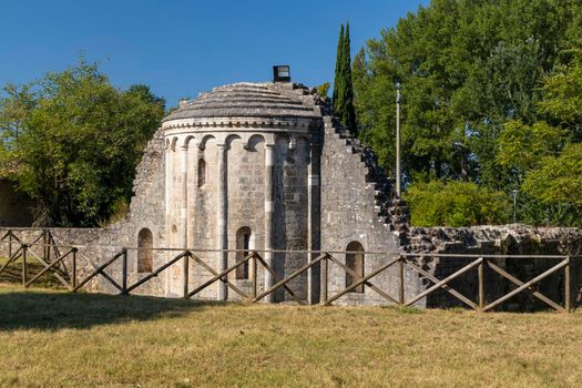 Santi Cipriano e Giustina church, Pissignano near Campello sul Clitunnoi, Umbria, Italy