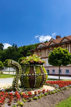 Luhacovice, picturesque spa town in Southern Moravia, Czech Republic