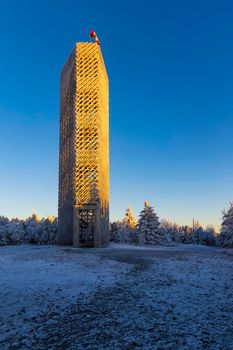 Lookout tower, Velka Destna, Orlicke mountains, Eastern Bohemia, Czech Republic
