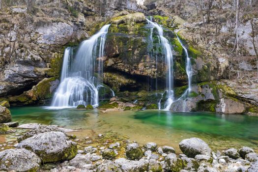 Waterfall Virje (Slap Virje), Triglavski national park, Slovenia