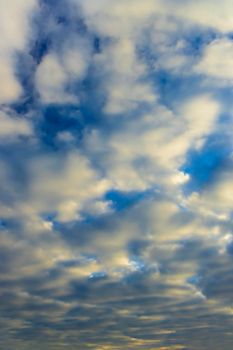 Beautiful sky with cloud before sunset