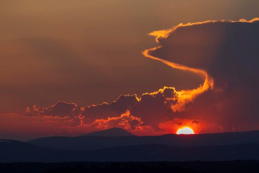 Mont Ventoux mountain (1912 m) in the Provence region, France