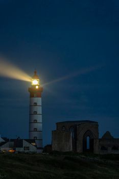 Saint-Mathieu Lighthouse, Pointe Saint-Mathieu in Plougonvelin, Finistere, France