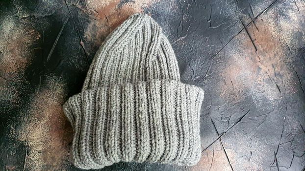 Handmade balaclava with Ukrainian symbols. Knitted from gray and green threads. Warms, reliably saves from the cold. Crochet and knitting.