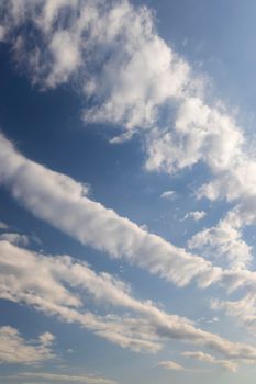 blue sky with clouds as background