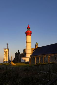 Saint-Mathieu Lighthouse, Pointe Saint-Mathieu in Plougonvelin, Finistere, France