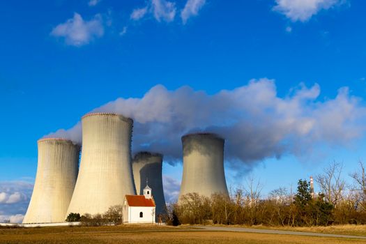 Nuclear power station Dukovany, Vysocina region, Czech republic