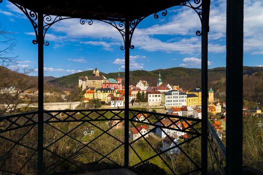 Loket castle and old town, Western Bohemia, Czech Republic