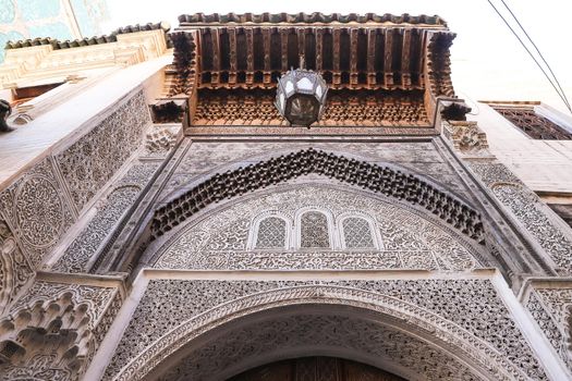 Door of a Building in Fez City, Morocco