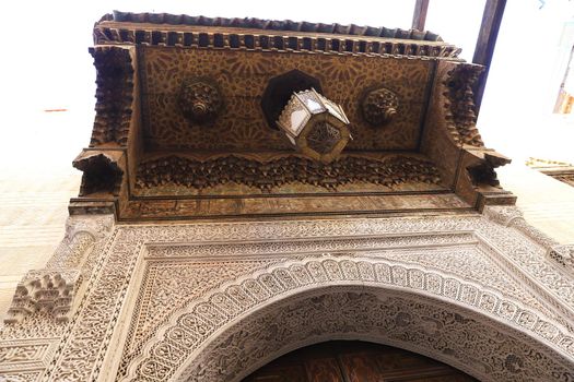 Detail of a Building in Fez City, Morocco