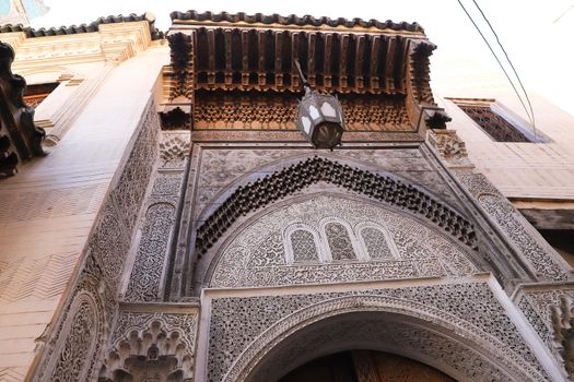 Door of a Building in Fez City, Morocco