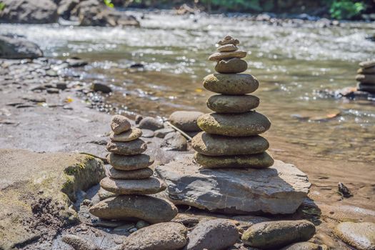 Inuksuk Native Rock Pile in a Creek.