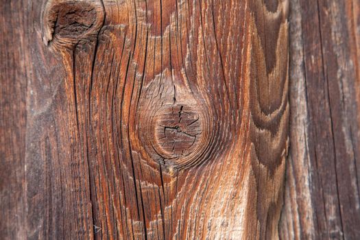 The texture of old wood is brown.