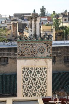 General view of Fez City in Morocco