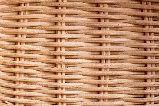 hand-woven wave weave texture. weaving of wooden rods. close-up