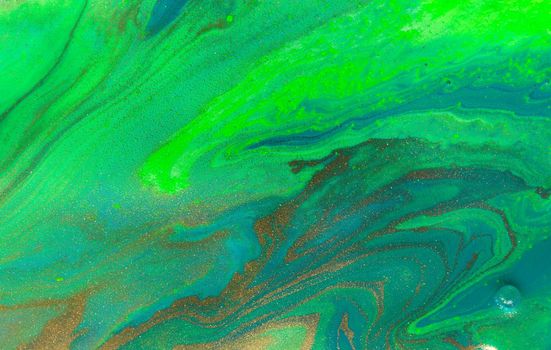 Green vivid wave liquid pattern