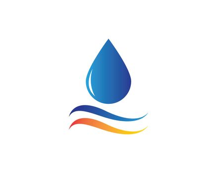 water drop Logo Template vector illustration design