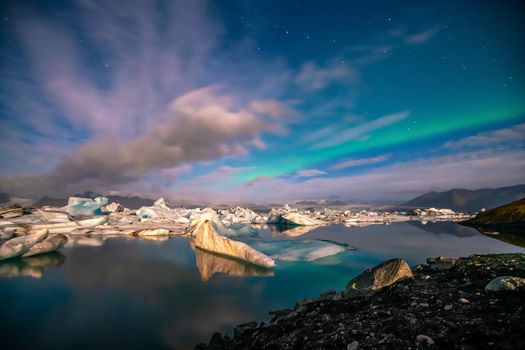 Jokulsarlon glacier lagoon, Iceland, nature landscape